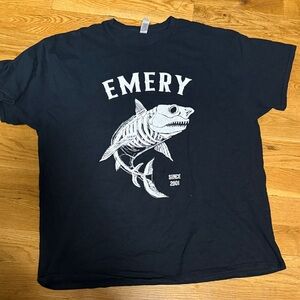 Men’s Vintage “Emery” Black T-Shirt Sz 2XL